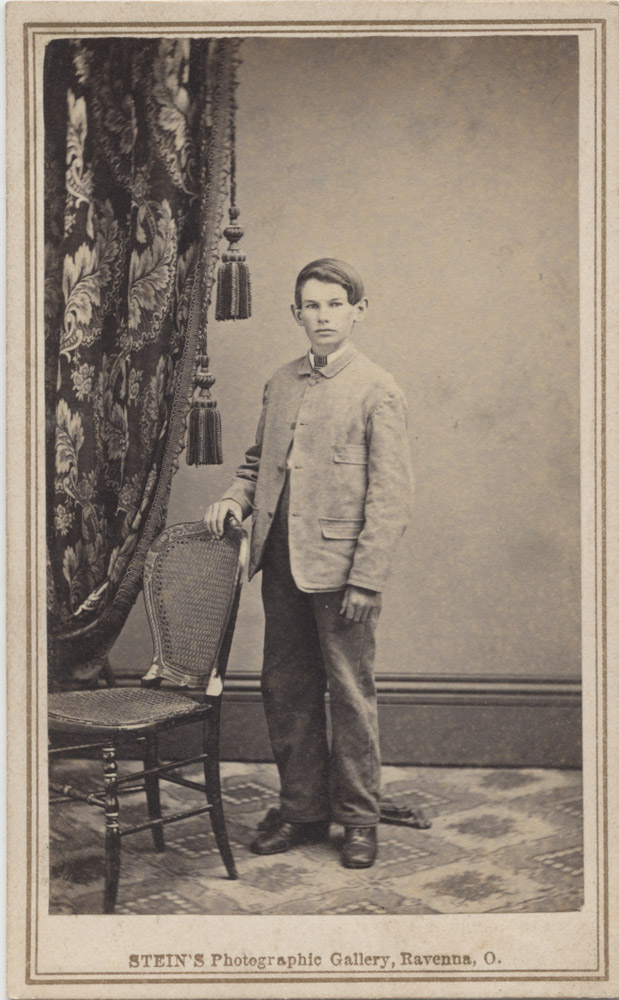 Boy, Stein's Photographic Gallery, Ravenna, Ohio
